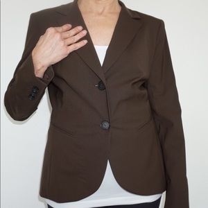 Lafayette brown blazer size 8